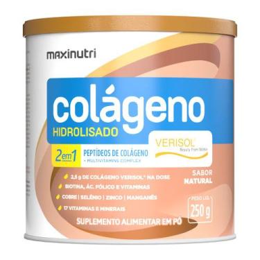 Imagem de Colágeno 2 em 1 Verisol Maxinutri Lata 250g Sabor Natural