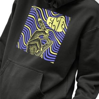 Imagem de Blusa Moletom Masculino Estampado Enf Vacina em Algodão Fio 30.1 Pente