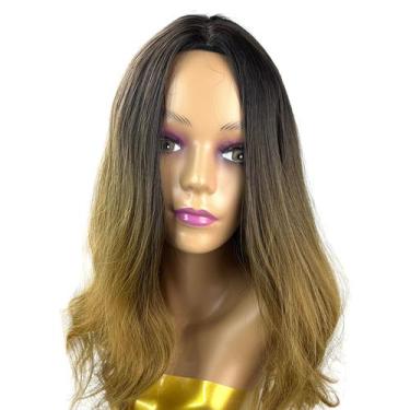 Imagem de Peruca Modelo Jean Wig Ondulada De Cabelo Orgânico Natural 70cm - Fash