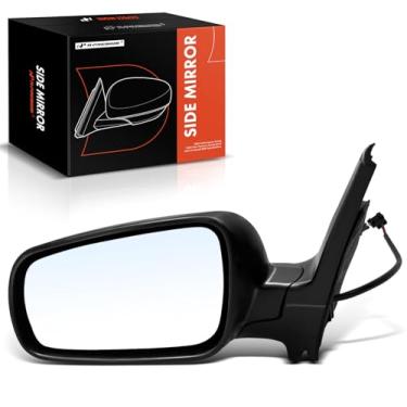 Imagem de A-Premium Espelho retrovisor traseiro externo preto dobrável manual do motorista - compatível com Volkswagen Jetta 1999-2007, Golf 1999-2006