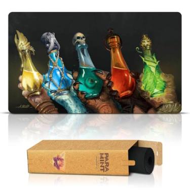 Imagem de Paramint Mana Potions (Stitched) - MTG Playmat by Aaron Miller - Compatible with Magic The Gathering Playmat - Play MTG, YuGiOh, TCG - Original Play Mat Art Designs & Accessories