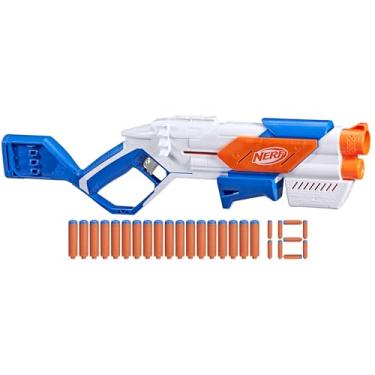 Imagem de Hasbro Nerf N Series Lançador Strikeback com clip interno, porta-dados e 18 dardos de espuma, brinquedo para meninos e meninas, brinquedo de Natal para adolescentes e crianças a partir de 6 anos