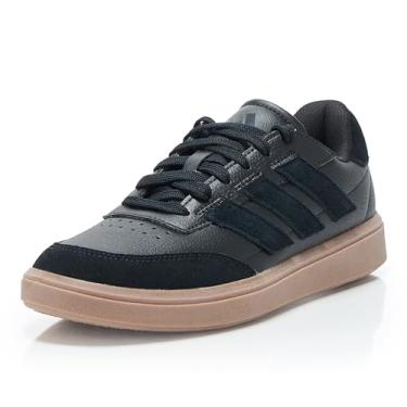 Imagem de adidas Tênis Courtblock masculino, Preto/Preto/Cinza, 13