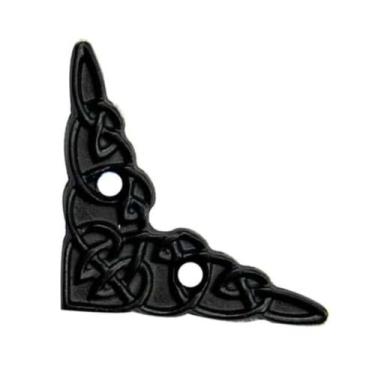 Imagem de Cantoneira Coração Metal Decoração P/ Caixas Espelhos 4 Peças - Metall