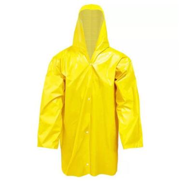 Imagem de Capa de Chuva PVC Forrado Amarela GG - Plastcor 700.30348