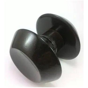 Imagem de Puxador duplo redondo de madeira para porta de vidro jacaranda - AGS