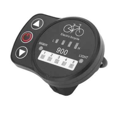 Imagem de Medidor de LED para Bicicleta Elétrica 36V 48V, Painel de Exibição do Interruptor do Farol de Bateria de Velocidade Com Controlador KT (Conector à prova d'água)