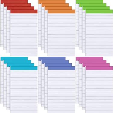 Imagem de Colarr Pacote com 24 blocos jurídicos blocos de notas pautados 50 folhas pautados largos blocos de escrita para escola, faculdade, escritório, negócios (7,5 x 12,7 cm)