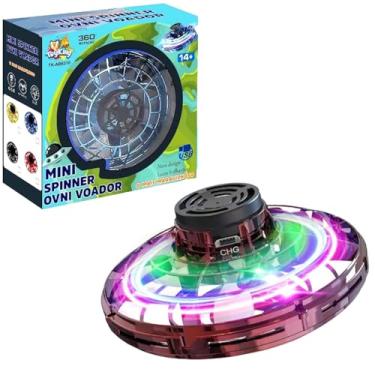 Imagem de Spinner Voador Disco Voador Ovini Pião Eletrônico com Luz