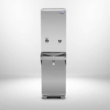 Imagem de Bebedouro de agua industrial 25l inox coluna 02t 127v marca frisbel - 