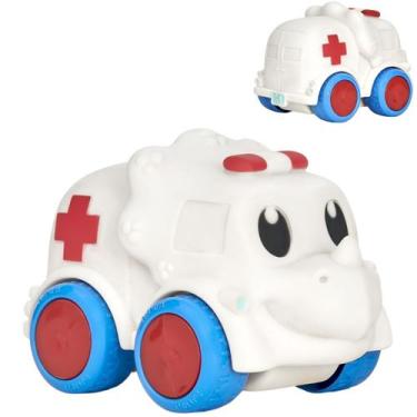 Imagem de Carrinho de Brinquedo Ambulância em Vinil P/Bebes Para Água  - Puff To