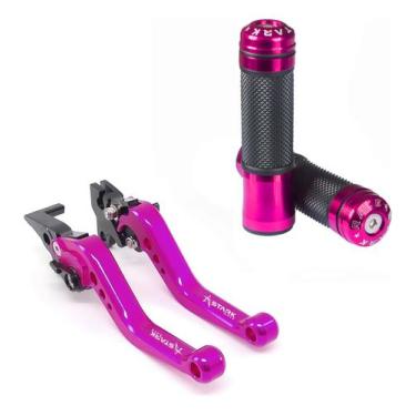 Imagem de Kit Manete Manopla Esportivo Cb 250f Cb300f Twister Titan - Stark Race