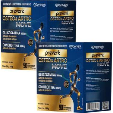 Imagem de Osteo Artro Condroitina400mg Glucosamina500mg 2cxs - Prevent Pharma