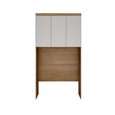 Imagem de Modulado Aéreo Solteiro 3 Portas - Linea-Cumaru/Fendi - Móveis Novo Horizonte