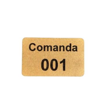 Imagem de Comanda Bar Restaurante Ecologicas C/ 50 Em Mdf 3mm Natural [f031]