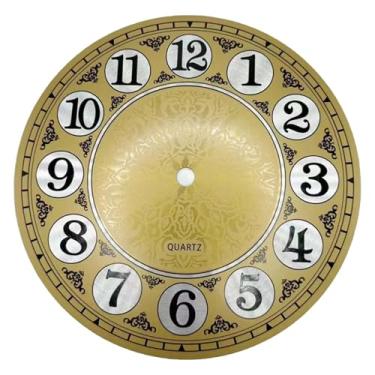 Imagem de Relógio de parede, reposição de face de relógio, faça você mesmo, mostrador redondo vintage, parede pendurada digital, 17 cm de diâmetro, face de fácil instalação para artesanato, decoração de casa