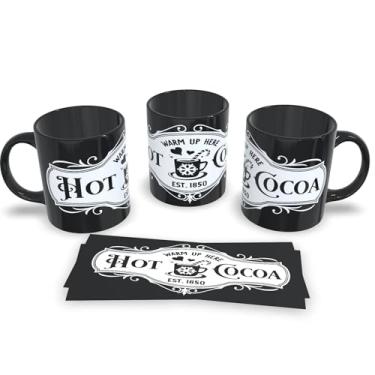 Imagem de Caneca Preta Personalizada Chocolate Quente – Presente Criativo (Mod.1)