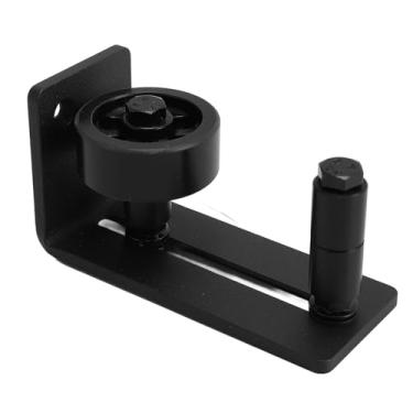 Imagem de Piso de Porta Deslizante Premium Com Rolo para Facilitar a Instalação e Eleg Tético Em Preto