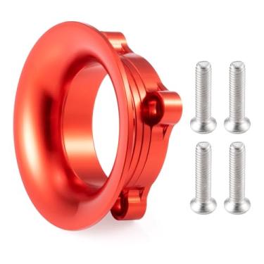 Imagem de MORFUM Metal Cooling Fan Cover Air Inlet Channel ESC Cooling Fan Heatsink or 1/10 RC Sakura D4 Drift Car Model Racing Car, Mounting Hole Distance 25mm (Red)