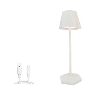 Imagem de Candeeiro De Mesa LED Regulável Sem Fio USB Recarregável Toque Luz Not
