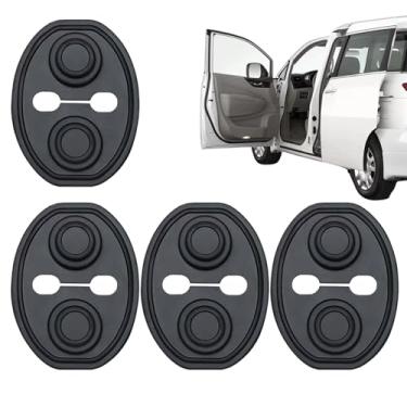 Imagem de Capa de Silicone para Fechadura de Automóvel - de Fivela e Cobertura para Fechadura,Amortecedor Multifuncional para Veículos Sedan