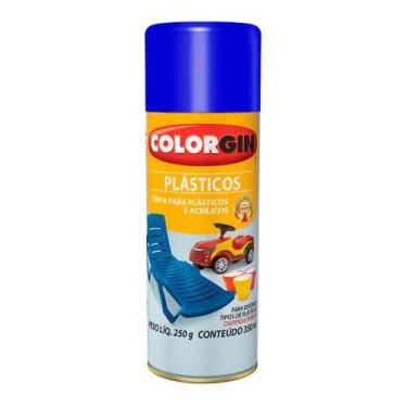 Imagem de Spray Colorgin Plásticos Azul Oceano 350ml - Para PVC, Acrílicos, Made