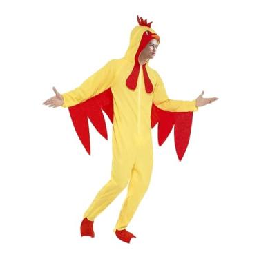 Imagem de Dynwave Fantasia de galinha de Halloween Fantasia de animal fofo de Halloween para apresentação no palco, L