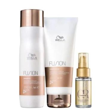 Imagem de Kit Wella Fusion Oil Reflections Trio 3 Produtos