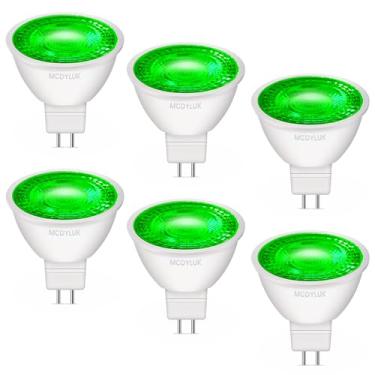 Imagem de Lâmpada LED MR16 verde 4W, 20W 35W 50W equivalente a halogêneo, 12V baixa tensão GU5.3 lâmpadas verdes LED bi-pin para Natal, exterior, paisagem, jardim, árvore, piscina, iluminação de férias, 38