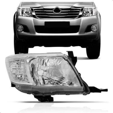 Imagem de Farol Hilux Pick-up 2012 2013 2014 2015 Manual - SP ACESSÓRIOS, Direit