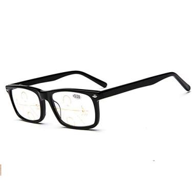 Imagem de Óculos fotocromáticos + multifoco 3 Powers in 1 Reader, muda para cinza no sol, Preto, Normal Size