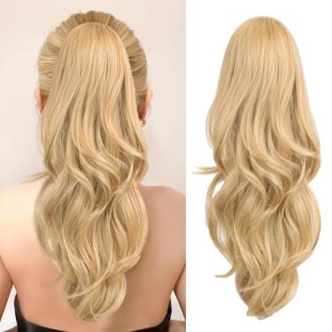 Imagem de Extensão de rabo de cavalo CHRSHN Blonde 50cm para mulheres sintética