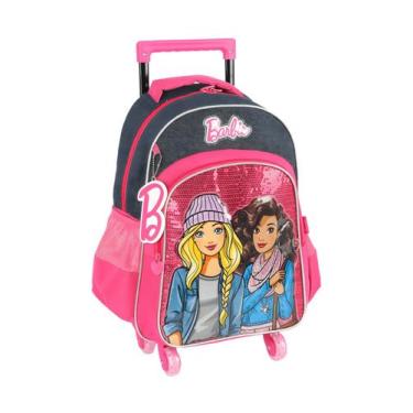Imagem de Mochila Escolar Luxo 2EM1 Costas Rodas Barbie - Maxlog, UN