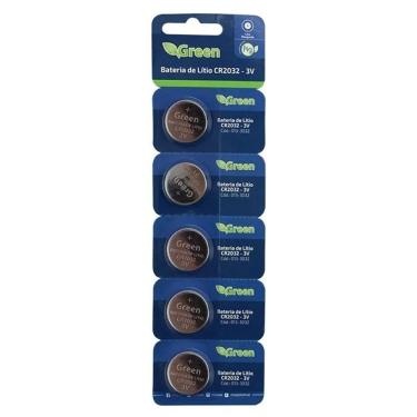 Imagem de Bateria Cr2032 Green 3v Cartela C- 5un. D013-3032