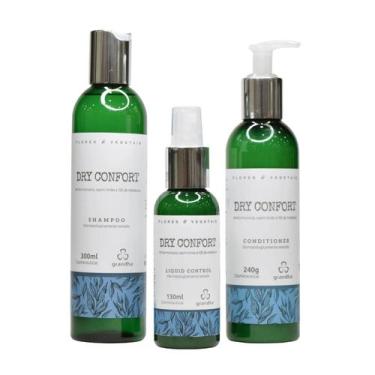 Imagem de Kit Dry Confort Flores Vegetais Raiz Oleosa E Pontas Secas - Grandha