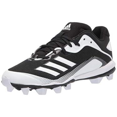 Imagem de adidas Tênis de beisebol masculino Eg6572, Preto/branco/branco, 47