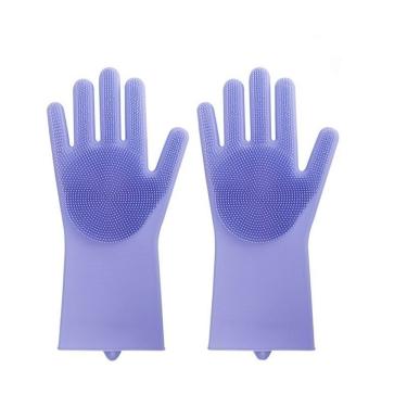 Imagem de Esponja de Silicone Mágica para Lavar Louça Walfos, Esponja para Lavar Louças, Luvas de Borracha