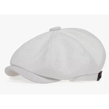 Imagem de Cap Boina Espinha De Peixe Shelby Inglesa Serie Peaky Blinders Netflix Cor:branco