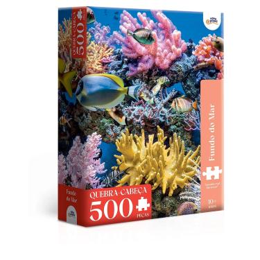 Imagem de Quebra Cabeça Fundo Do Mar 500 Peças 8085 - Toyster