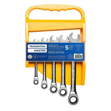 Imagem de Jogo De Chaves Combinadas Com Catraca 5 Peças Tramontina Master Tramontina