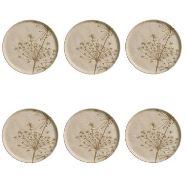 Imagem de Conjunto De Pratos De Sobremesa 06 Peças Bio Cyperus Porto Brasil