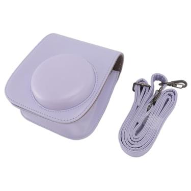 Imagem de Zhjvihx Mini Acessórios de Estojo da Câmera, 65 Fotos de Armazenamento álbum PU Couro Instantâneo Conjunto de Câmera para Decoração (Roxo)