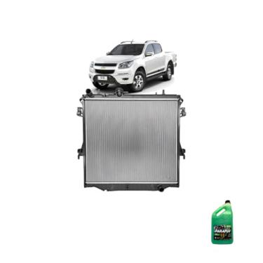 Imagem de Kit Radiador GM S10 2.4 12/16 Flex Com Ar + Aditivo Radiador Paraflu Verde Pronto Uso 5