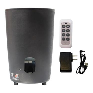 Imagem de Vaveren Robô de tênis de mesa com máquina automática de bolas, lançador automático, bolas de saque com efeito loop, portátil para exercícios esportivos ao ar, Preto