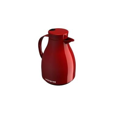 Imagem de Garrafa Térmica Bule com Gatilho Paris, 500ML, Azul, Ampola de Vidro e Plástico Injetado, Sistema de Gatilho, Design Moderno, Bico Antigotas