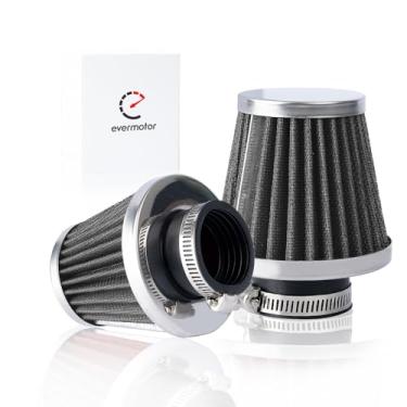 Imagem de Evermotor Filtro de ar de aço de camada dupla universal de 38 mm, 39 mm, 40 mm, para motocicleta, scooter, quadriciclo, esfregão, preto