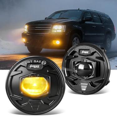 Imagem de Luzes de neblina LED âmbar para Chevy Avalanche/Suburban/GMC Acadia/Ford Escape/07-14 GMC Yukon/Tahoe/Mustang/08-10 Pontiac/Explorer/10-13 Camaro/15-19 Colorado/Silverado Accessories