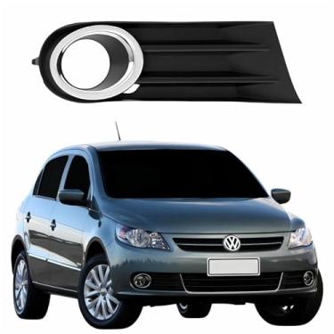 Imagem de Grade Parachoque Vw Gol G5 2008 2009 2010 2011 2012 Com Furo Friso Cromado Lado Direito Passageiro