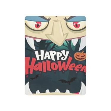 Imagem de JUZIHAI Lençol de berço de Halloween para meninos e meninas, capa de colchão de bebê macio elástico respirável para berço padrão e cama infantil, 99 x 68 cm