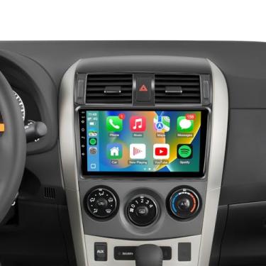 Imagem de Leadfan Estéreo automotivo para Toyota Corolla 2009 2010 2011 2012 2013 com carplay sem fio Android Auto, tela de 22 cm para rádio Corolla Bluetooth GPS SWC (para Toyota Corolla 2009-2013 com JBL)